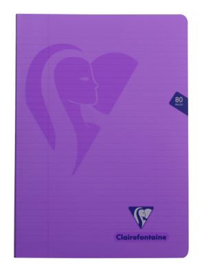 Clairefontaine Mimesys Heft A4 40Bl lin+R sort
