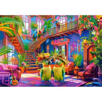 Castorland Puzzle Papageien im Paradies 500 Teile