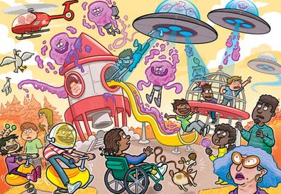 Wasgij | Junior 4 – Invasion der Aliens!