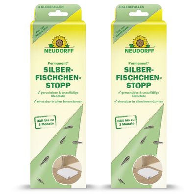 2 x Neudorff Permanent® SilberfischchenStopp, 3 Stück