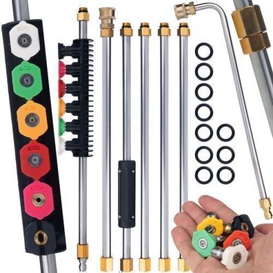 Rosfix Set Lanzen 7-tlg – 1/4" Schnellkupplung | 250 bar, 2,6 m Länge