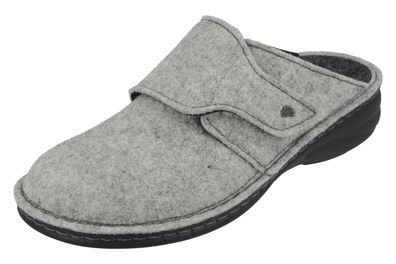 FINN Comfort Goms Damen Hausschuhe Clog hellgrau Filz