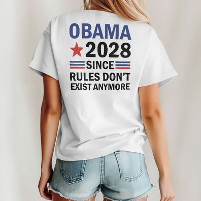 Obama 2028 Since Rules Dont Exist Anymore T-Shirt Hoodie Sweatshirt Fan Geschenk