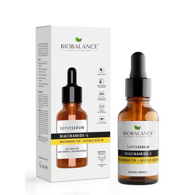Niacinamid-G, gegen dunkle Flecken und gegen Falten, Serum, für Gesicht, 30 ml