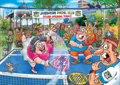 Wasgij | Original 49: Panik auf dem Padelplatz!
