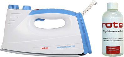 ROTEL Prof Extra Bügeleisen - Keramiksohle BLAU+Rotel Bügeleisenentkalker 500ml