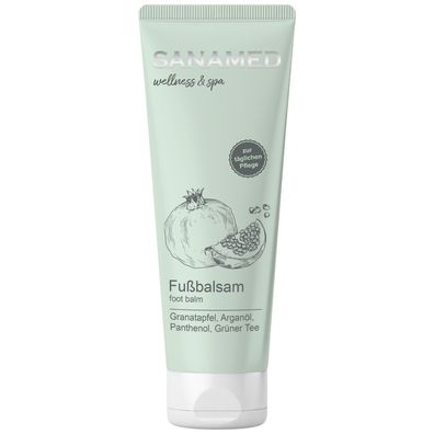 Sanamed Wellness & Spa Regenerierender Fußbalsam Granatapfel, 150 ml