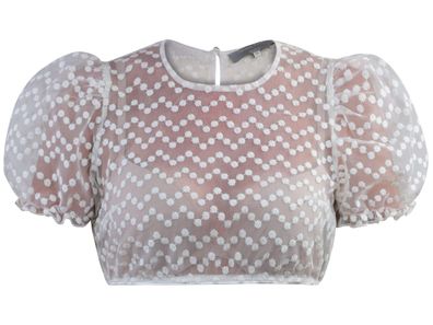 Dirndlbluse Emie Puffarm ecru
