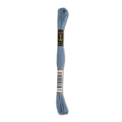 8m Anchor Stickgarn - Farbe 1034 - stahlblau