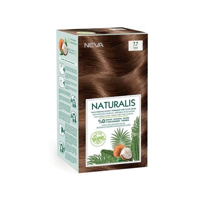Neva, Naturalis, Permanente Haarfarbe, 7.7 Caramel, 150 ml