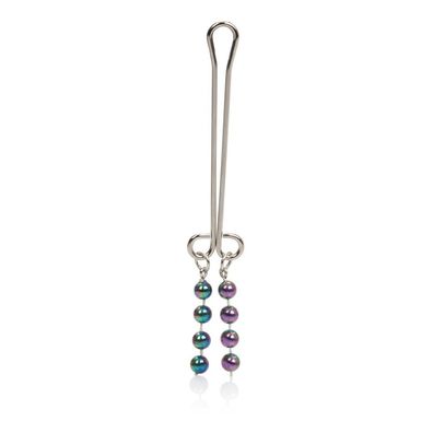 Perlenbesetzter Klitorisschmuck Blau