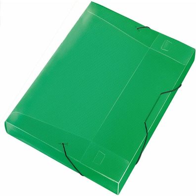 Veloflex Heftbox Crystal 3,0 cm transparent grün