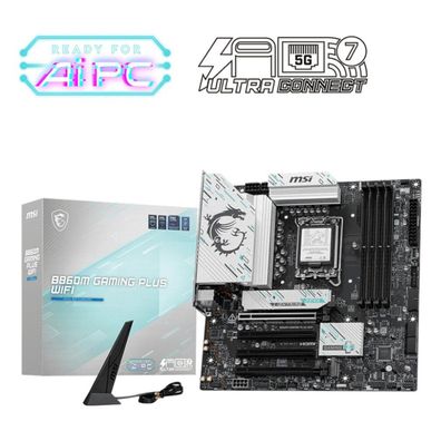 MSI MSI B860M Gaming Plus Wifi (B860, 1851, ATX, DR5)