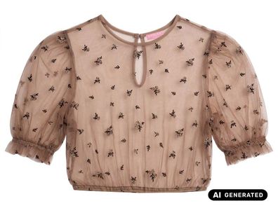 Dirndlbluse Arla braun