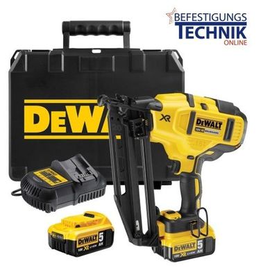 DeWALT Akku Nagler Stiftnagler Stauchkopfnagler DCN660P2 18V 2x5,0 Ah 32-64mm 20° BR