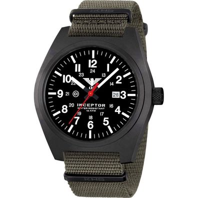 KHS - KHS. INCBS. NSGO - Armbanduhr - Herren - Quarz - Inceptor Black Steel
