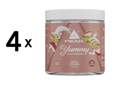 4 x Peak Yummy Flav Powder (100g) Apple Strudel