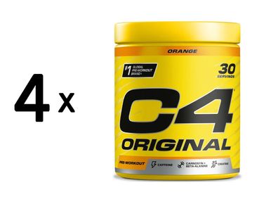 4 x Cellucor C4 Original (30 serv) Orange