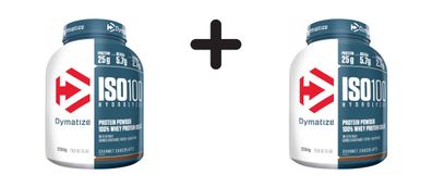 2 x Dymatize ISO 100 (2264g) Gourmet Chocolate