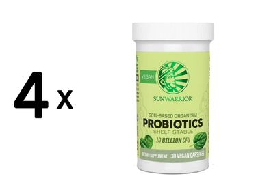 4 x Sunwarrior Probiotics (30caps) Unflavored