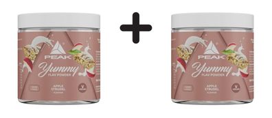 2 x Peak Yummy Flav Powder (100g) Apple Strudel