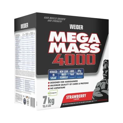 Weider Mega Mass 4000 (7000g) Strawberry