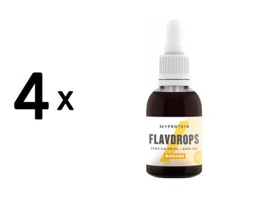 4 x Myprotein Flavour Drops (50 ml) Banana
