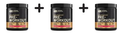 3 x Optimum Nutrition Gold Standard Pre-Workout (330g) Watermelon