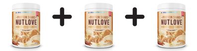 3 x Allnutrition Nutlove Protein Shake, White Choco Peanut - 630g