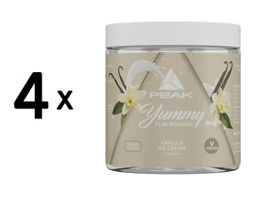 4 x Peak Yummy Flav Powder (100g) Vanilla Ice Cream