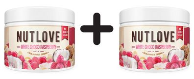 2 x Allnutrition Nutlove, White Choco Raspberry - 500g