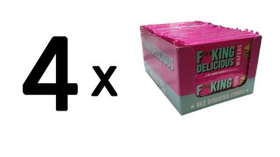 4 x Allnutrition Fitking Delicious Wafers, Cocoa - 32 x 80g