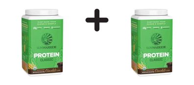 2 x Sunwarrior Protein Classic Organic (750g) Chocolate