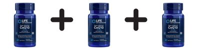 3 x Life Extension Super Ubiquinol CoQ10 with Enhanced Mitochondrial Support, 100mg