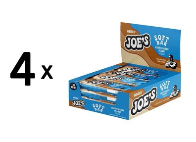 4 x Weider Joes Soft Bar (12x50g) Cookie-Dough Peanut