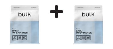 2 x Bulk Basic Whey Protein (1250g) Banana