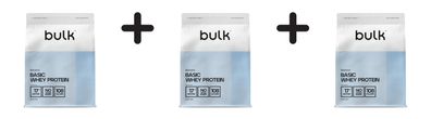 3 x Bulk Basic Whey Protein (1250g) Banana