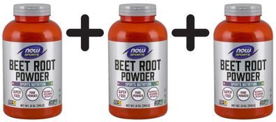 3 x NOW Foods Beet Root Powder - 340g