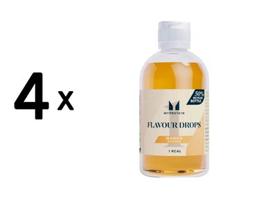 4 x Myprotein Flavour Drops (50 ml) Mango