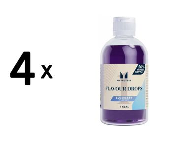 4 x Myprotein Flavour Drops (50 ml) Blueberry