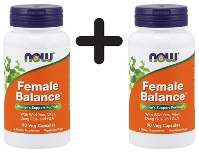 2 x NOW Foods Female Balance - 90 vcaps