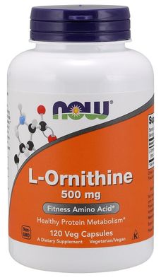 L-Ornithine, 500mg - 120 caps