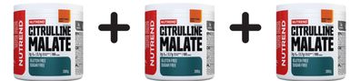 3 x Nutrend Citrulline Malate, Orange & Mango - 300g