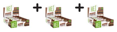 3 x HEJ Natural HEJ 20g Protein Bar (12x60g) Chocolate Brownie
