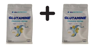 2 x Allnutrition Glutamine Recovery Amino, Lemon - 1000g