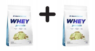 2 x Allnutrition Whey Protein, Pistachio - 908g