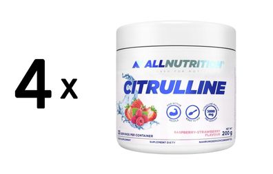 4 x Allnutrition Citrulline, Raspberry-Strawberry - 200g