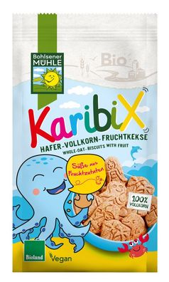 3x Bohlsener Mühle Karibix Hafer-Vollkorn-Fruchtkekse 125g