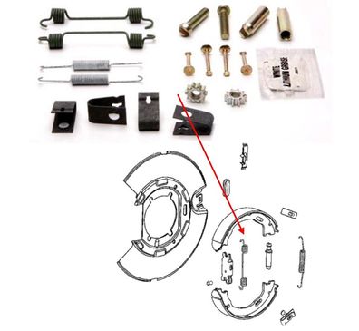 Handbremsbeläge Montagesatz Charger, Challenger, 300C Bj.08-23