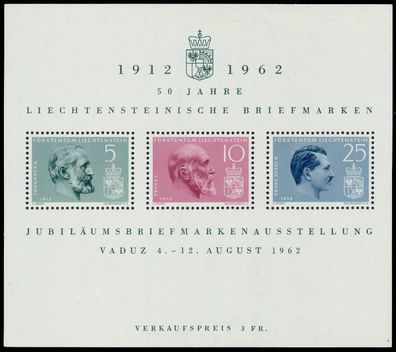 Liechtenstein BLOCK Kleinbogen Block 6-1 postfrisch SA1CC4E